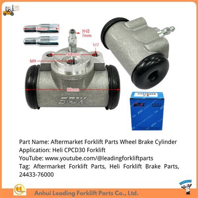 Aftermarket vorkheftruckremonderdelen|Vorkheftruckwielcilinder voor CPCD30 vorkheftruck|24433-76000