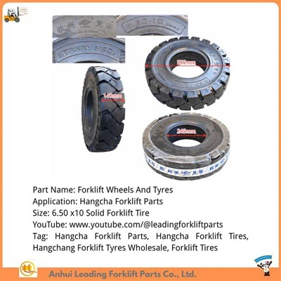 Groothandel in heftruckbanden|Hangcha vorkheftruckwielen en banden|6.50 X10 massieve vorkheftruckband
